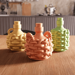 Woven Demijohn Potion Bottle 3d model