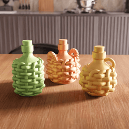 Woven Demijohn Potion Bottle 3d model