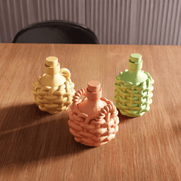 Woven Demijohn Potion Bottle 3d model