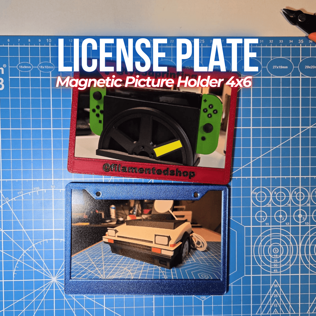 License Plate Cover 4x6 Picture Frame 3d model