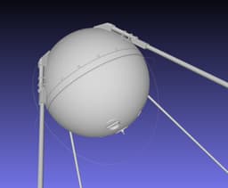 Sputnik Satellite 3D-Printable Scale Model 3d model