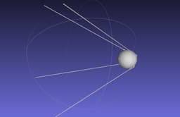 Sputnik Satellite 3D-Printable Scale Model 3d model