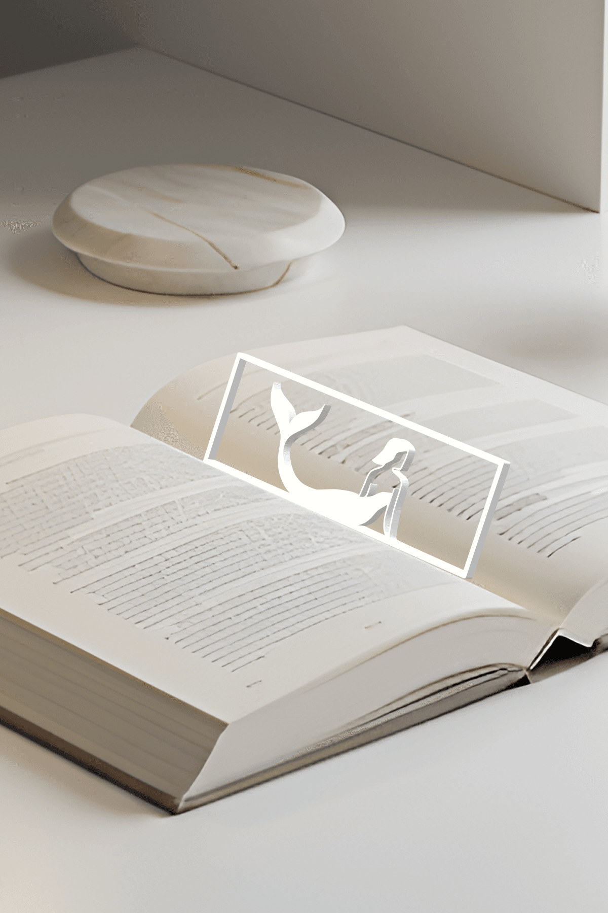 Mermaid Bookmark, Creativity Bookmark, Gift Idea 3d model