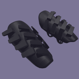 Hooked Spike Combat Bracers 3d model