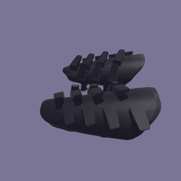 Hooked Spike Combat Bracers 3d model
