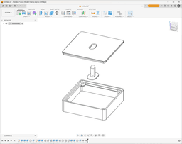 Light switch cover with magnetic panels 3d model