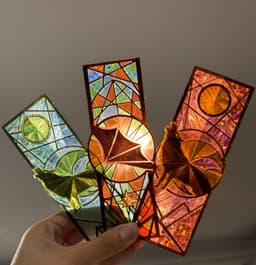 Stained Glass Bookmarks 3d model