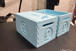 Pound Coin Bank Crate 3d model