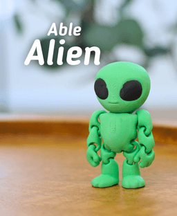 Able Alien - Articulated fidget alien 3d model