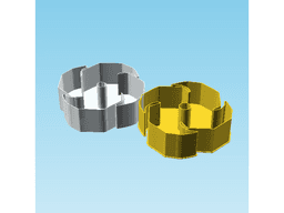 Shuriken 0024, nestable box (v2) 3d model