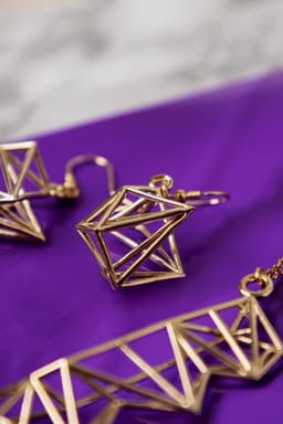 Trussed Earrings 3d model