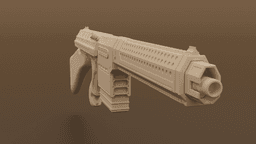 TS-45 Blaster Rifle Prop STL File (3D Print File) 3d model