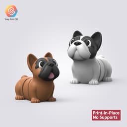 Flexi French Bull Dog 3d model