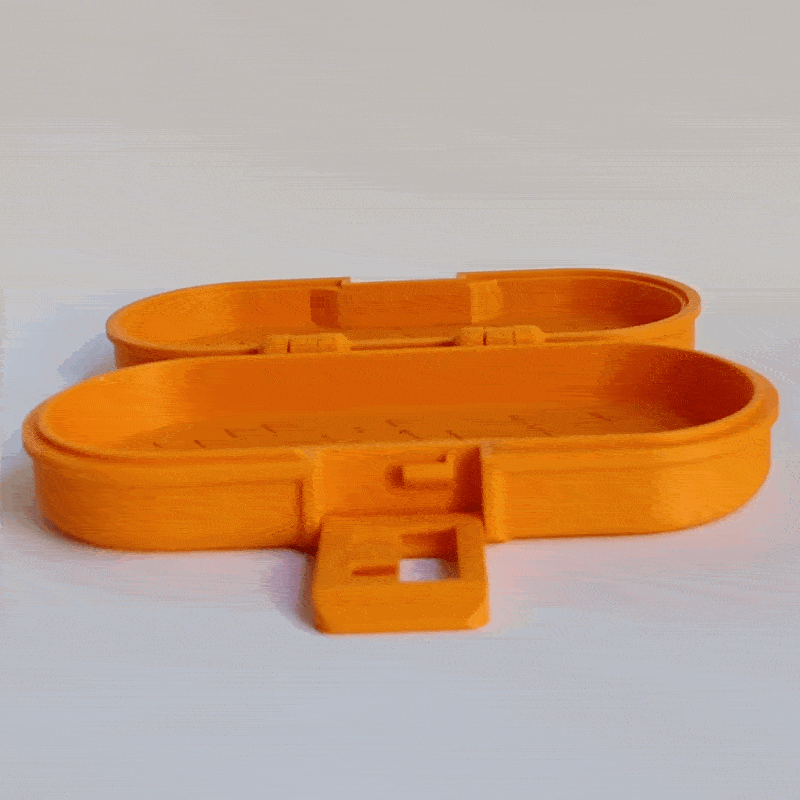 flexible pencil case V2 3d model