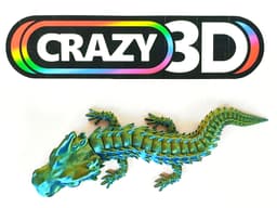 Ultra articulated Dragon - big 270mm 3d model