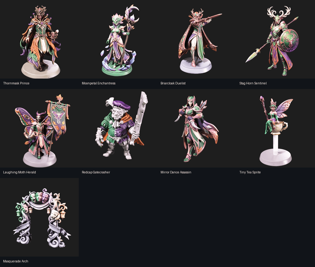 Iris and Orin - Feywild Masquerade STL Pack 3d model