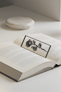 Rose Bookmark, Gift Idea 3d model
