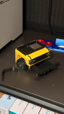 Bronco Inspired Desk Organizer - Modular - With Drawer 3d model
