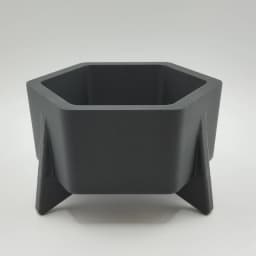 Hexagonal Design Mid Century Planter 3d model