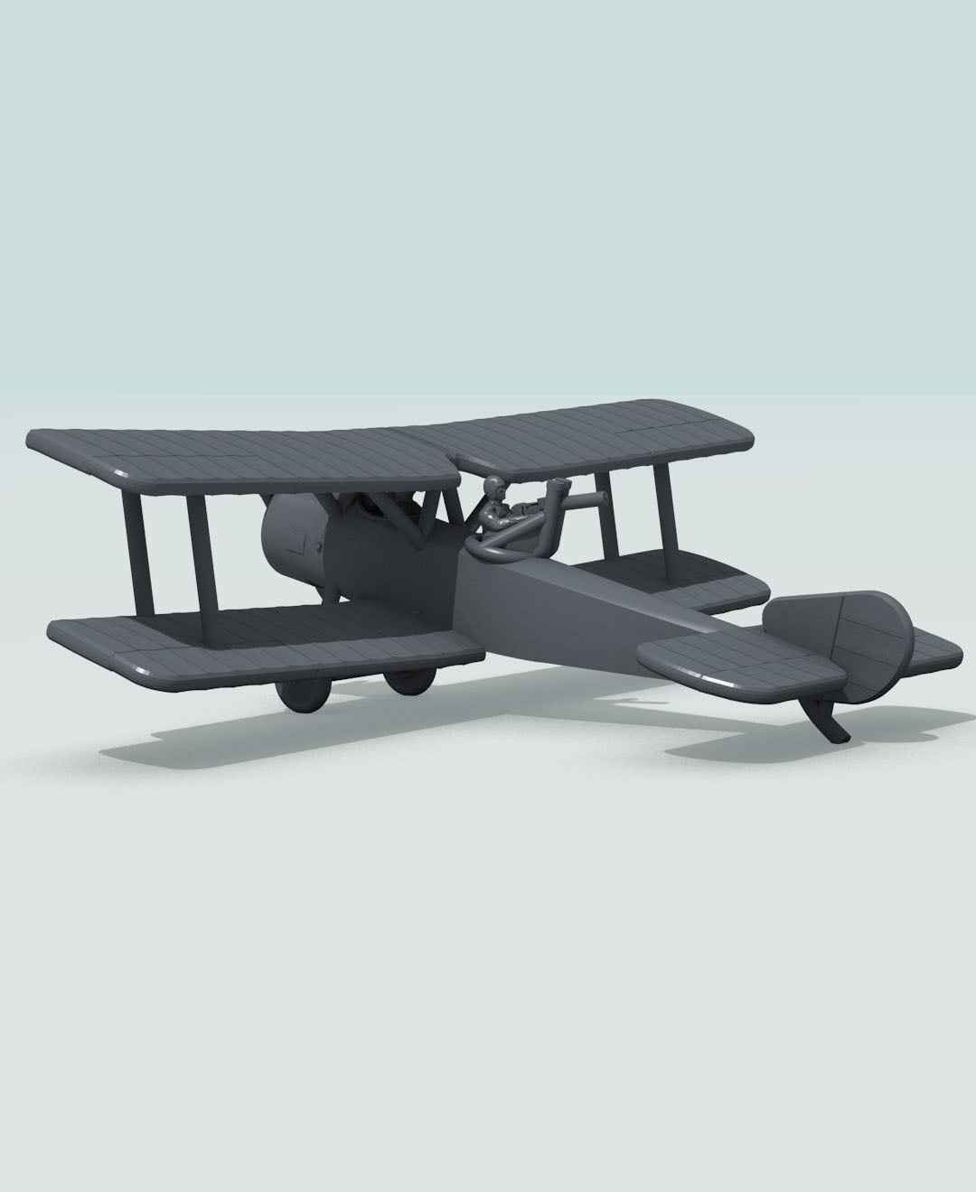 1:144 Sopwith 1A2 (1½ Strutter) 3d model