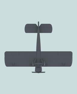 1:144 Sopwith 1A2 (1½ Strutter) 3d model