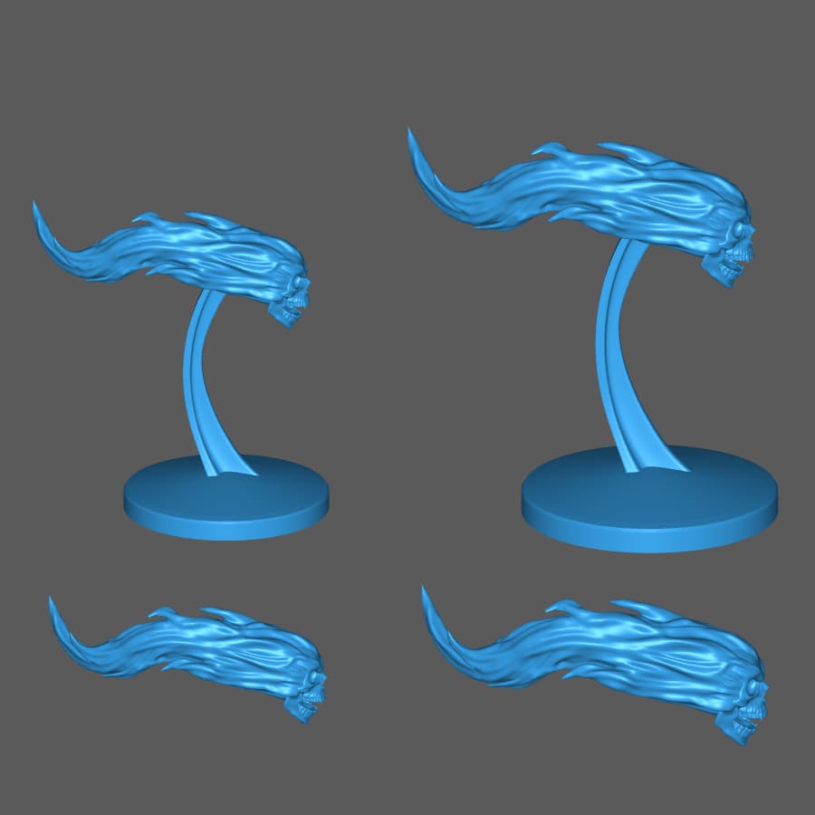 Flame Skull 3d model