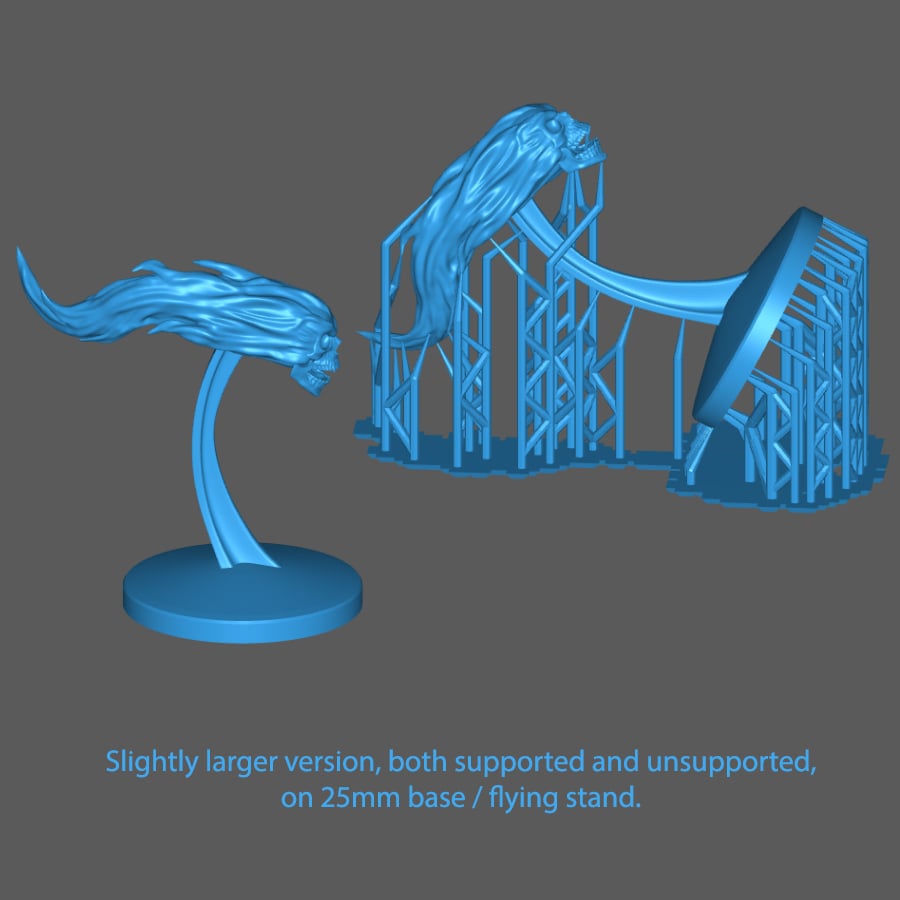 Flame Skull 3d model