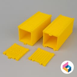 Container scale model 3d model