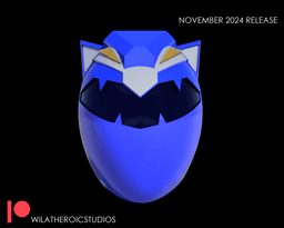 Ninjetti Blue Ranger Helmet 3d model