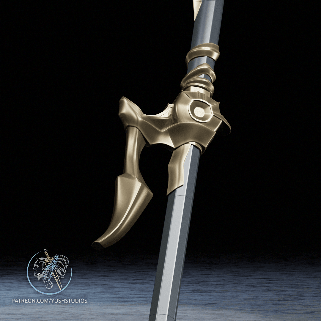 Jayce Corrupted Hammer 3D Printer STL File 3d model