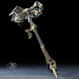 Jayce Corrupted Hammer 3D Printer STL File 3d model