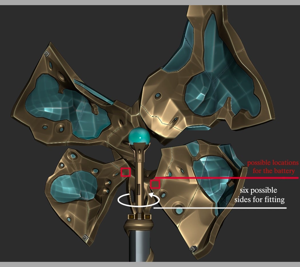 Jayce Corrupted Hammer 3D Printer STL File 3d model
