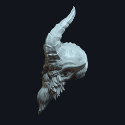 Demonv3 - Custom Action Figure Head 3d model
