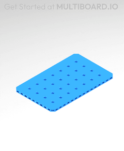 8x5 MU - Small Thread MU - MultiBoard Plate 3d model
