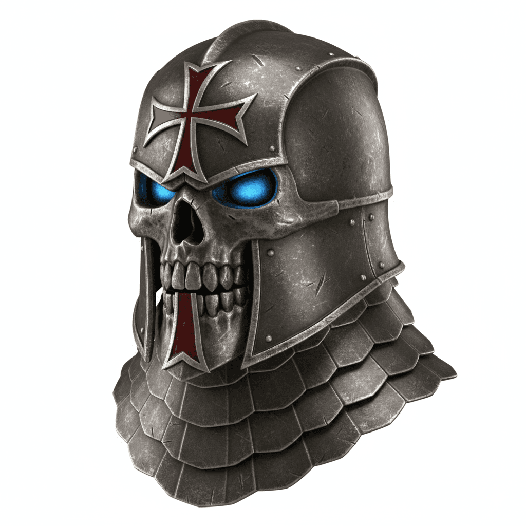 Iron Skull Templar Dark Warrior 3d model