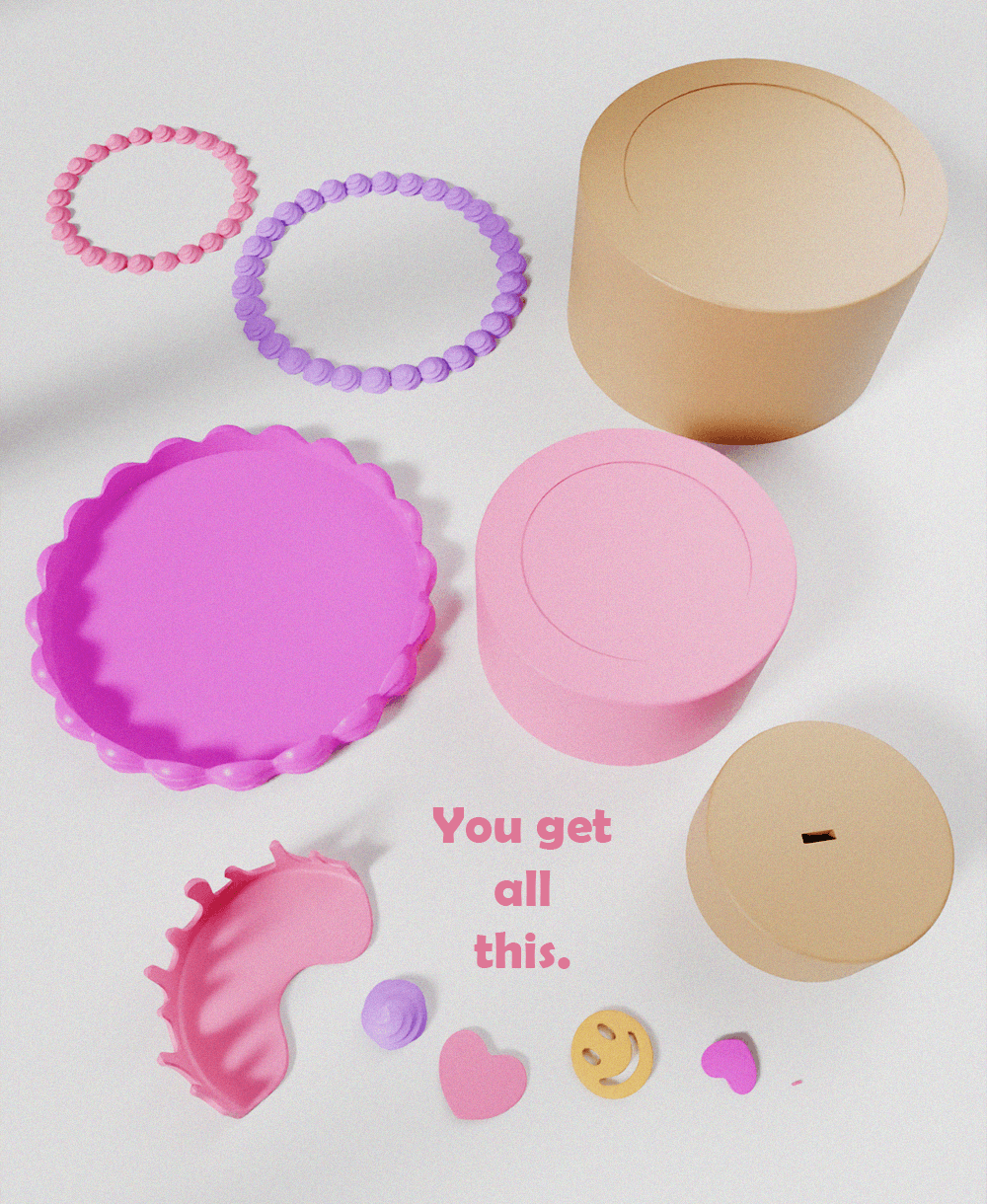 Cake Decorating Set 3d model