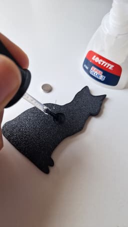 Snowshoe keychain+magnet 3d model