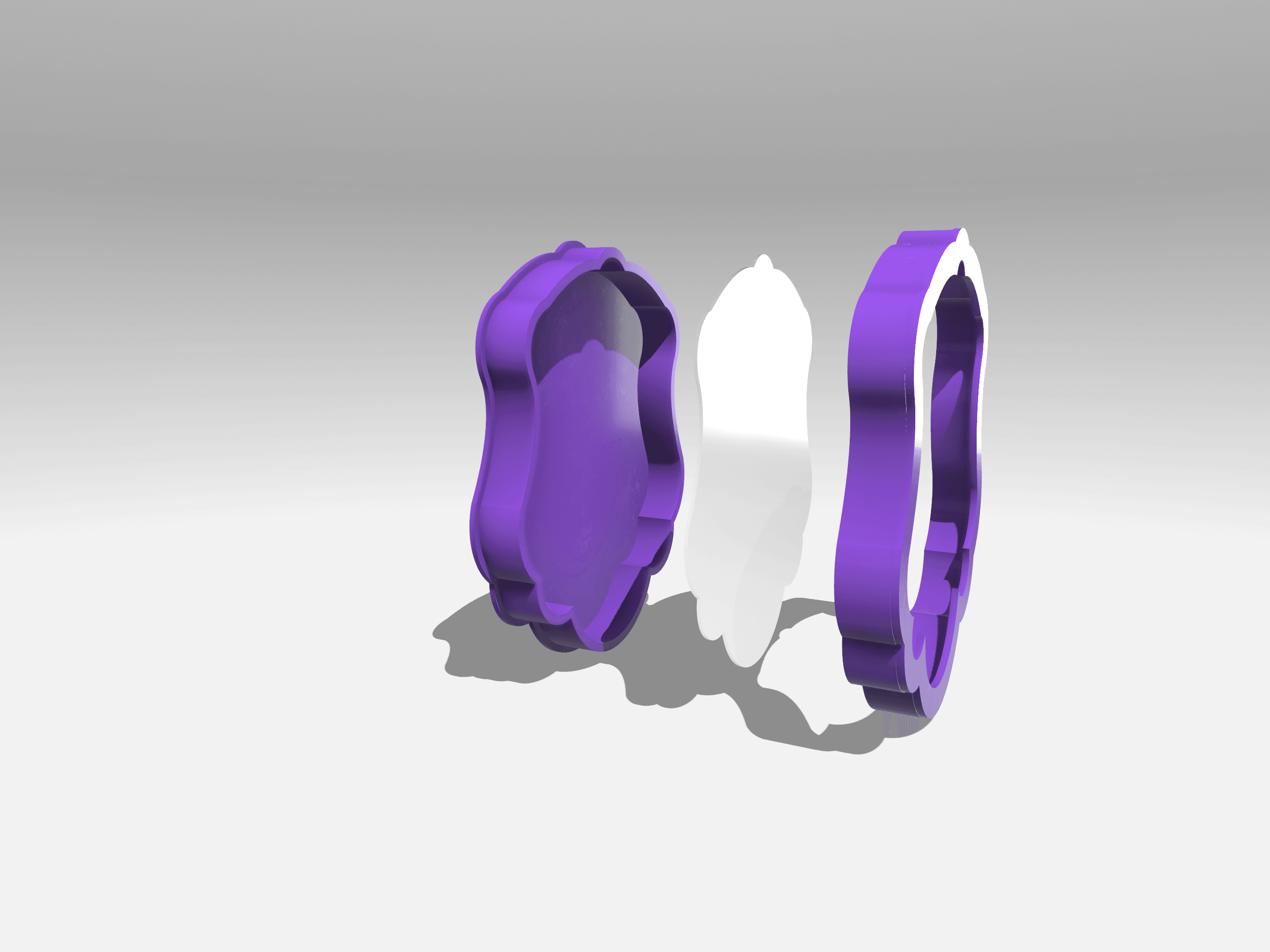 Frame for a Badge 3d model