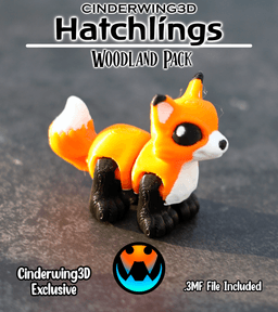 Fox - Cinder Hatchling 3d model
