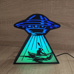 UFO Abduction LED Lamp 3d model