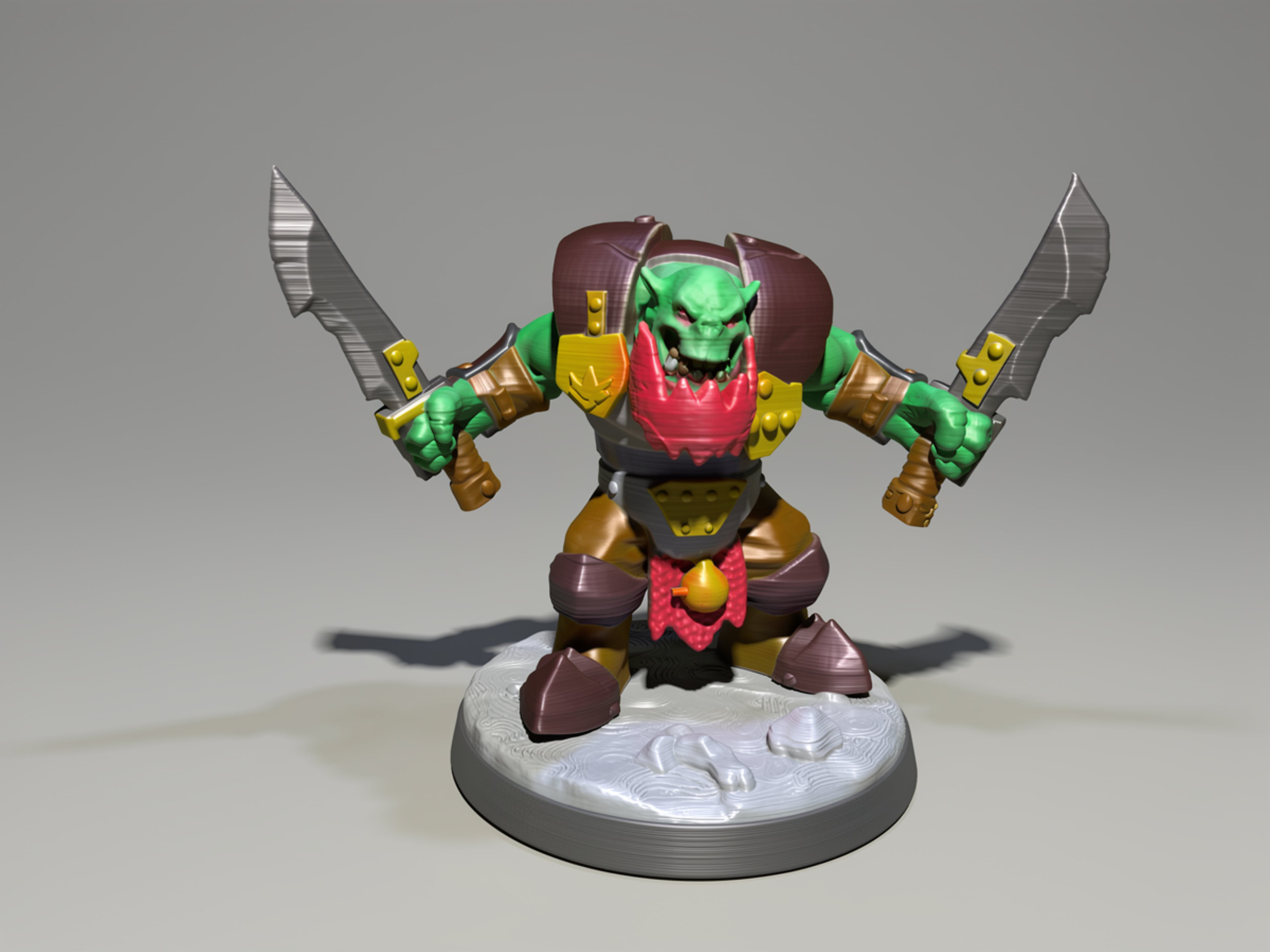 Orc two blades 3d model