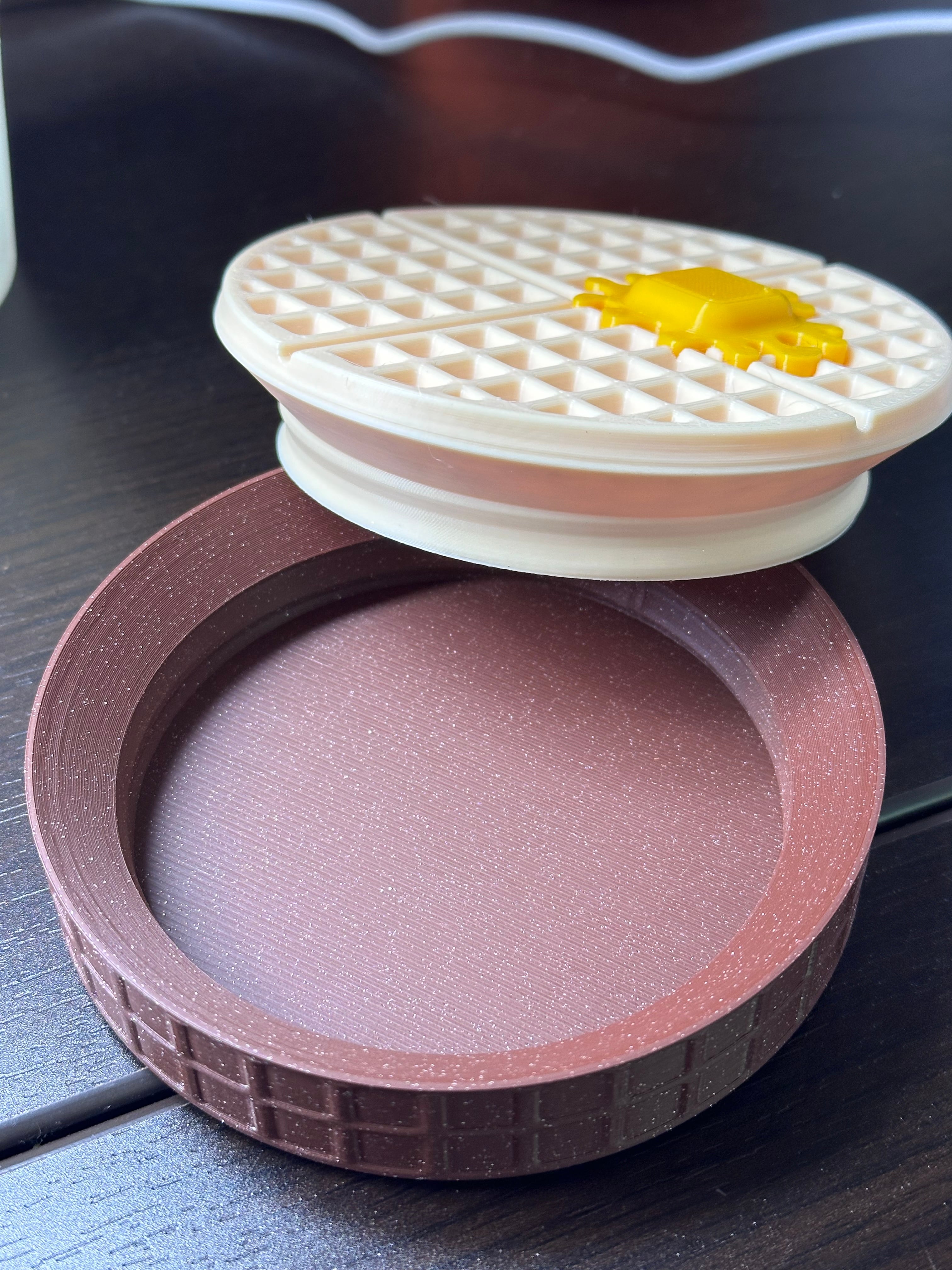 Waffle Box - with Butter 3d model