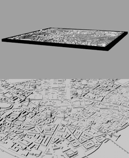 PRAGUE, Skyline 3d map 3d model