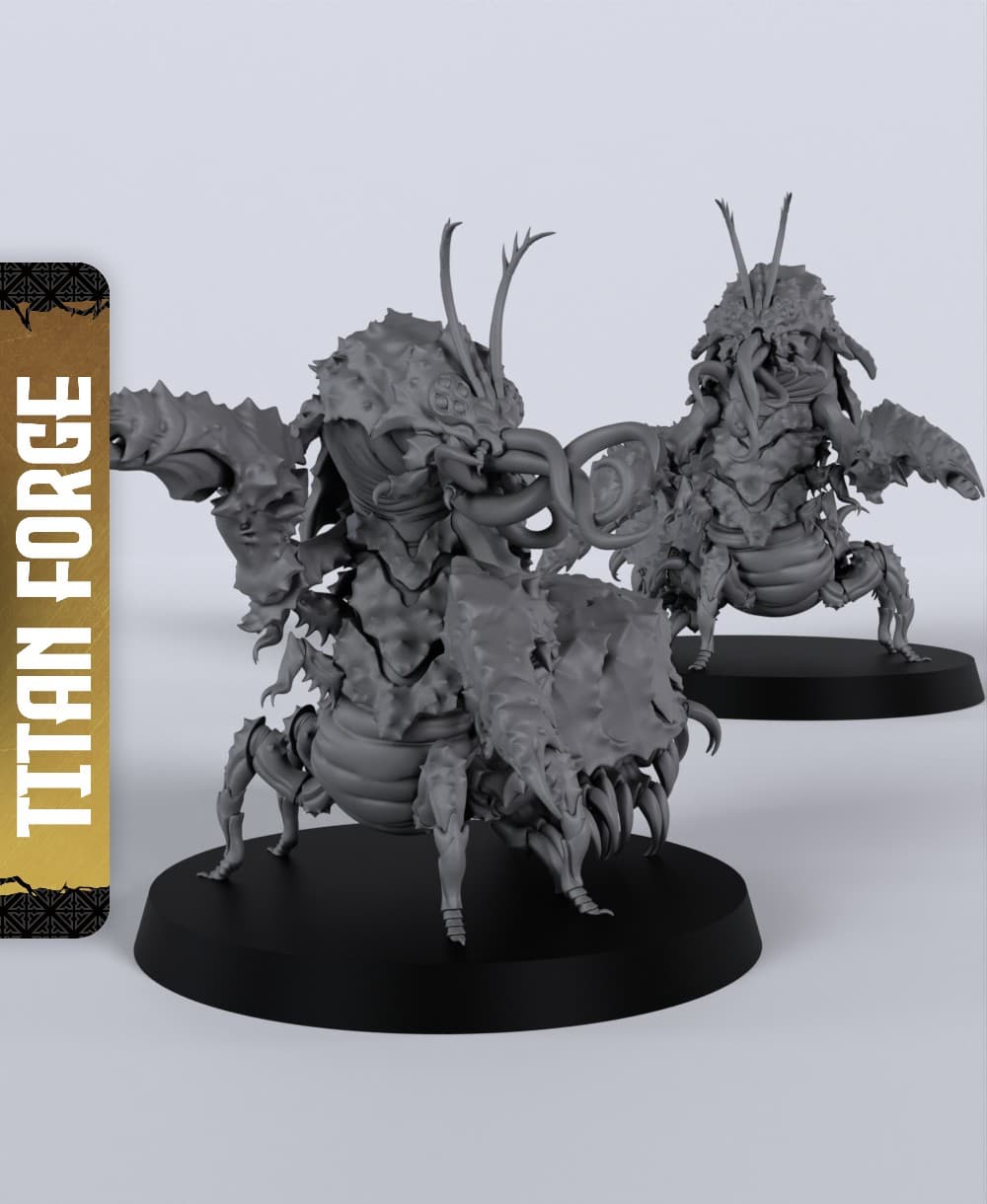 Chuuls - With Free Dragon - 5e DnD Inspired for RPG and Wargamers 3d model