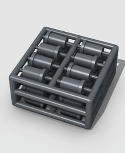 Bomber Plane Pegs (flanged) 3d model