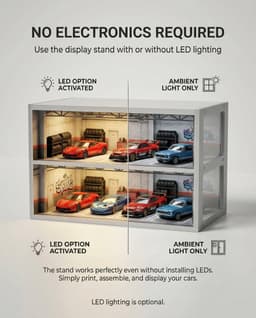 1/64 Scale Modular LED Diorama Mega Bundle STL Files | Hot Wheels Display Garage 3d model