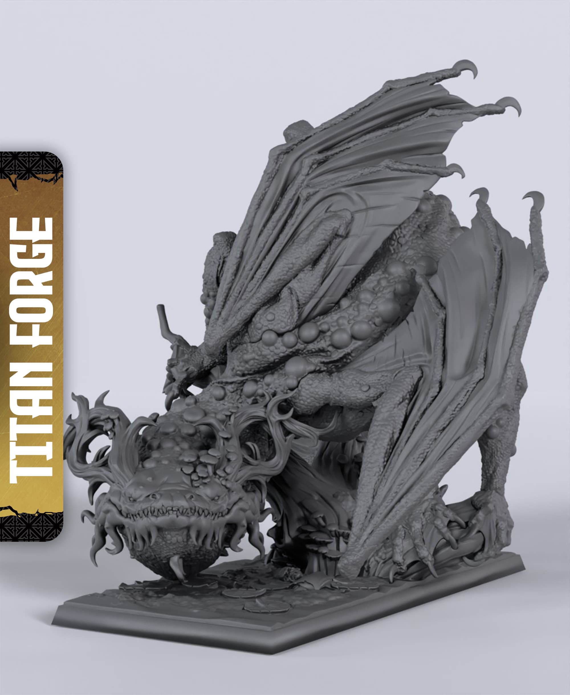 Swamp Dragon - With Free Dragon - 5e DnD Inspired for RPG and Wargamers 3d model