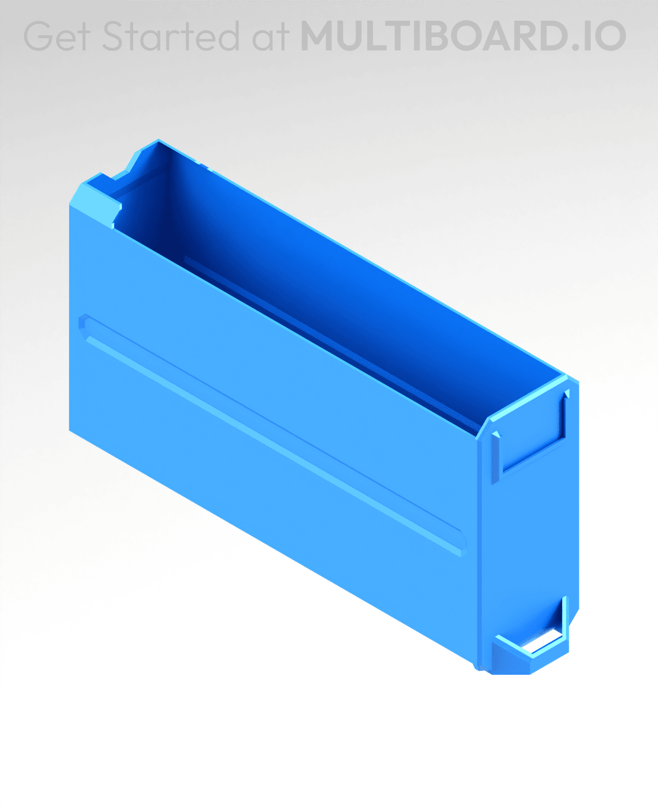 1x2x3.5 LU - Labelled - Magnetic - Simple Multibin Drawer 3d model