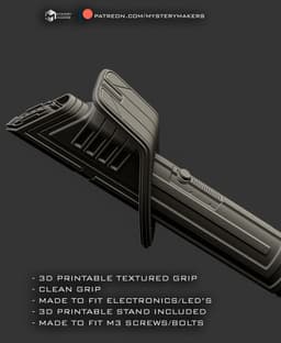 Darksaber with stand 3d model