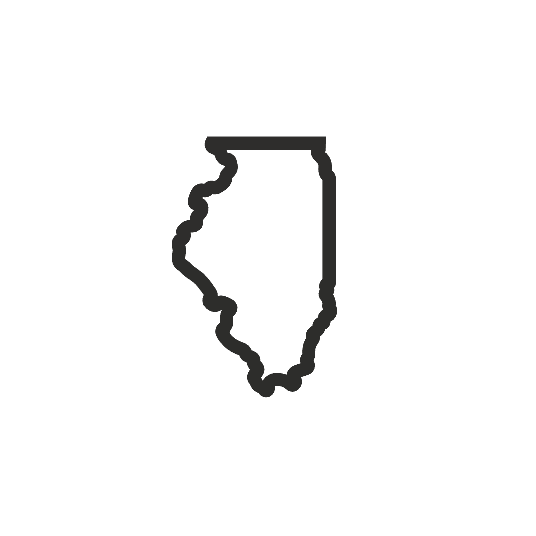 Illinois Cookie Cutter STL File - 4 inches 3d model